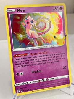 Mew 011/025 SWSH Celebrations Holo Rare Pokemon Card - Near Mint - Image 2