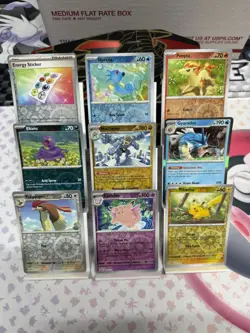 151 Pokemon Reverse Holo and Holo Lot! 56 Cards Total All NM Pokemo Bulk Lot! - Image 1