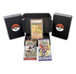 Pokemon Mystery Box - 1 Graded Card (PSA BGS CGC), 2 Packs, Extras - Image 1