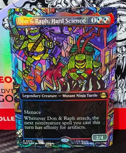 magic the gathering - FOIL! - Don & Raph, Hard Science - Legendary Creature - Image 1