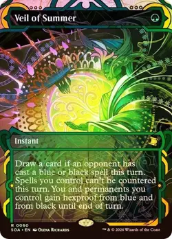 MTG Secrets of Strixhaven Mystical Archive Veil of Summer Foil 0060 - Image 1