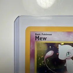 Pokemon TCG Mew Black Star Promo Card Wizards of The Coast 9 Holo 1999 Swirl - Image 3