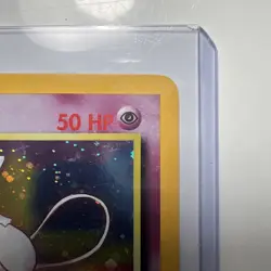 Pokemon TCG Mew Black Star Promo Card Wizards of The Coast 9 Holo 1999 Swirl - Image 4