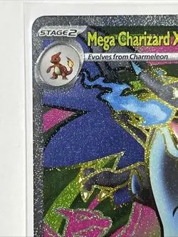 Pack Fresh Mega Charizard X EX - Phantasmal Flames 109/094 Pokemon TCG Full art - Image 2