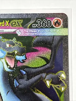 Pack Fresh Mega Charizard X EX - Phantasmal Flames 109/094 Pokemon TCG Full art - Image 3