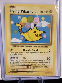 Flying Pikachu 110/108 Secret Rare Pokemon XY Evolutions - Image 1