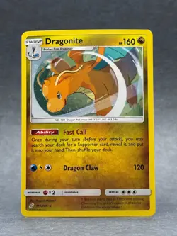 Pokemon - 119/181 Dragonite Sun & Moon Team Up Cosmos Holo Rare NM TCG - Image 1