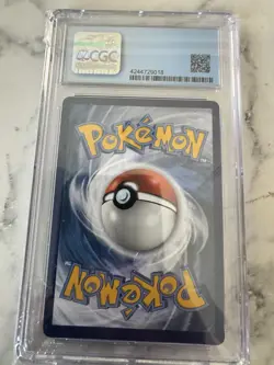 CGC Graded MINT 9 2021 Pokemon Mew V 250/264 Fusion Strike Full Art PSA - Image 4