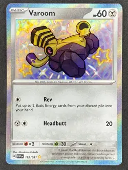 Pokemon Varoom Shiny 192/091 PAF Paldean Fates NM - Image 1