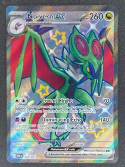 Pokemon Noivern ex Shiny 220/091 PAF Paldean Fates NM - Image 1