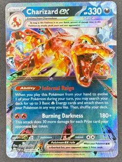Pokemon Charizard ex 054/091 PAF Paldean Fates NM - Image 1