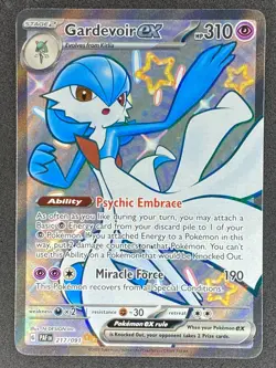 Pokemon Gardevoir ex Shiny 217/091 PAF Paldean Fates NM - Image 1
