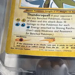 Pokemon Shining Raichu Holo Neo Genesis Card 111/105 - Image 3