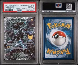 2021 Pokemon Celebrations Classic Coll Black/White #114 Full Art Zekrom PSA 10 - Image 3