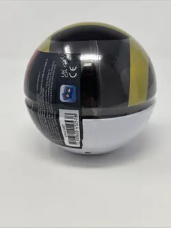 New Sealed Pokemon TCG Poke Ball Black/Gold Tin with 3 Booster Packs & 1 Coin - Image 3