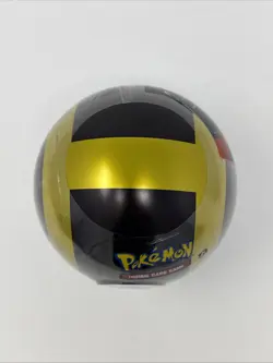New Sealed Pokemon TCG Poke Ball Black/Gold Tin with 3 Booster Packs & 1 Coin - Image 5