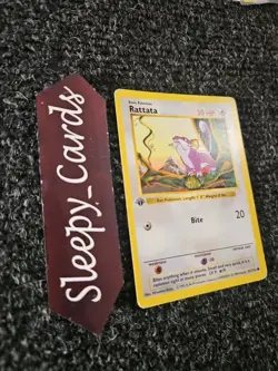 Rattata 61/102 Base Set 1st Edition WOTC PL Pokemon Shadowless - Image 2