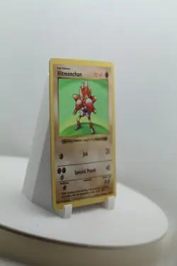 Pokemon Hitmonchan 7/102 Holo Rare Base Set Unlimited Vintage WOTC MP - Image 2