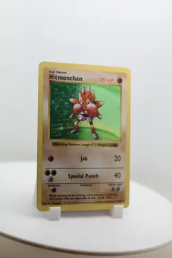 Pokemon Hitmonchan 7/102 Holo Rare Base Set Unlimited Vintage WOTC MP - Image 3