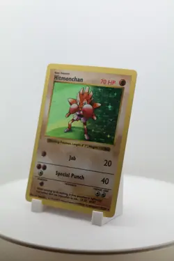 Pokemon Hitmonchan 7/102 Holo Rare Base Set Unlimited Vintage WOTC MP - Image 4