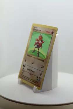 Pokemon Hitmonchan 7/102 Holo Rare Base Set Unlimited Vintage WOTC MP - Image 5