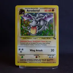 Aerodactyl 1/62 Pokemon Fossil Vintage Rare Holo, NM/MINT - Image 1