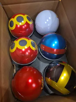6x Pokemon TCG Pokeball Tins - 18 Booster Packs Factory Sealed In Hand Costco - Image 2