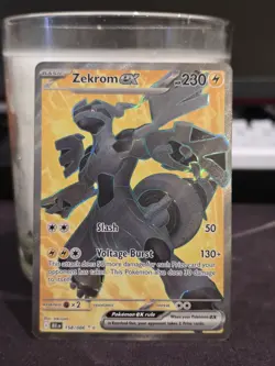 Pokemon TCG Zekrom EX 158/086 Scarlet Violet Black Bolt Full Art - NM - Image 1