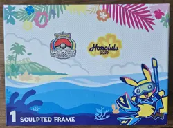 Pokemon Worlds 2024 Championships Honalulu Hawaii Sculpted Frame Pikachu Riolu - Image 2