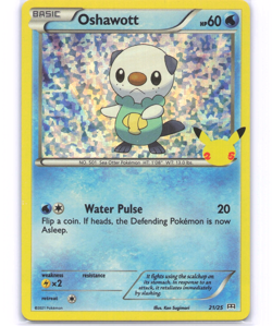 Pokemon TCG Holo Oshawott McDonalds Promo 25th Anniversary Celebrations 21/25 LP - Image 1