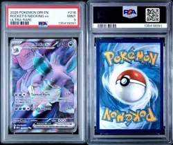 2025 POKEMON DRI EN-DESTINED RIVALS ULTRA RARE TEAM ROCKET'S NIDOKING EX PSA 9 - Image 3