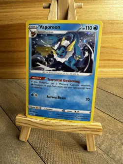Pokemon Vaporeon Vivid Voltage Cosmos Promo Holo #030/185 - NM - Image 1