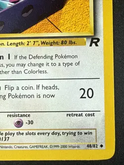 Porygon 1st Edition Team Rocket Non Holo #48/82 Pokemon - Image 4