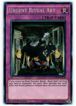 1x (EX) Urgent Ritual Art - DOCS-EN078 - Secret Rare - 1st Edition YuGiOh - Image 1
