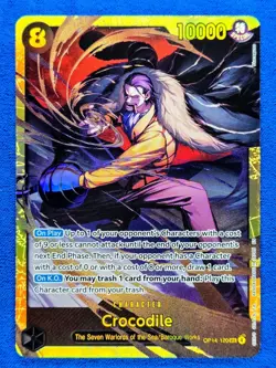 Crocodile OP14-120 SEC | NM | The Azure Sea's Seven | One Piece TCG | English - Image 1