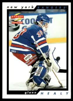 1996-97 Score Glenn Healy New York Rangers #34 - Image 1