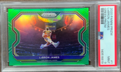 2020-21 Prizm LeBron James Green #1 - Kobe Bryant Tribute PSA 9 Lakers -New Case - Image 1