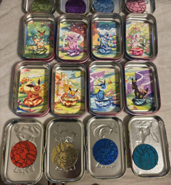 *EMPTY* Pokemon Prismatic Evolution Mini Tin Set - Including ART and COINS. - Image 3
