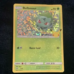 Pokemon Bulbasaur 1/25 McDonald's 25th Anniversary Holo Promo Card 2021 - Image 1