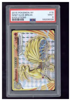 2016 Pokemon XY Evolutions 16 Ninetales Break PSA 9 - Image 1