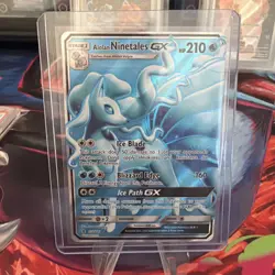 Alolan Ninetales GX (Full Art) Ultra Rare SM - Guardians Rising 132/145 Pokemon - Image 1