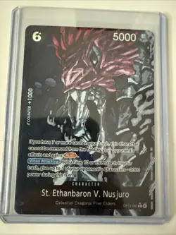 St. Ethanbaron V. Nusjuro (Alternate Art) OP13-080 Carrying On His Will Foil - Image 1