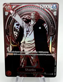Shanks - SP - OP09-004 - Silver - One Piece TCG - Clean Copy - Sharp Corners - Image 1