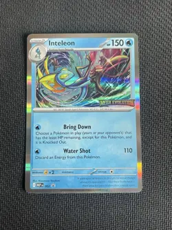Pokemon TCG Inteleon MEP002 Mega Evolution Stamped Promo Card Near Mint - Image 1
