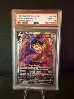 2023 Pokemon PSA 10 Zamazenta V #GG54/GG70 SWSH Crown Zenith Galarian Gallery - Image 1