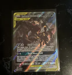 Pokemon Umbreon & Darkrai GX SM241 TAG TEAM Promo Holo Black Lance Card - Image 1