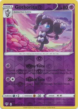 Gothorita 074/189 Darkness Ablaze NM Reverse Holo Pokemon Card TCG - Image 1