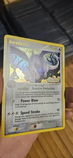 Pokemon Aerodactyl Legend Maker Reverse Holo Rare 1/92 70 HP Stage 1 Card - Image 2