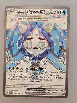 Wellspring Mask Ogerpon EX Twilight Masquerade Pokemon TCG Card 194/167 - Image 1
