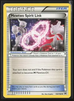 Mewtwo Spirit Link Uncommon XY - BREAKthrough 144/162 LP Pokemon Card - Image 1